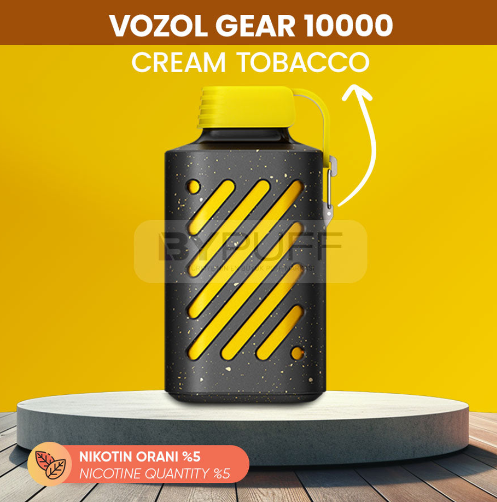 Vozol Gear 10000 Cream Tobacco