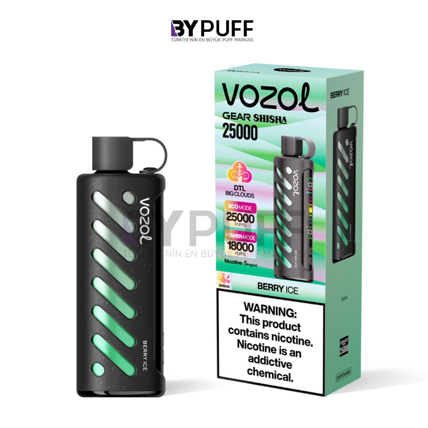 Vozol Gear Shisha 25000 Berry Ice