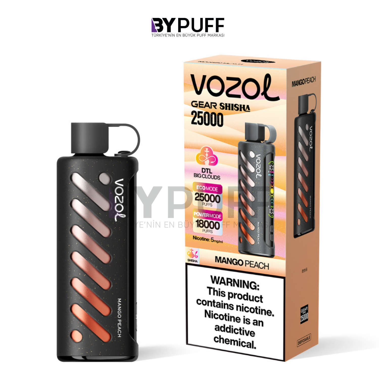 Vozol Gear Shisha 25000 Mango Peach