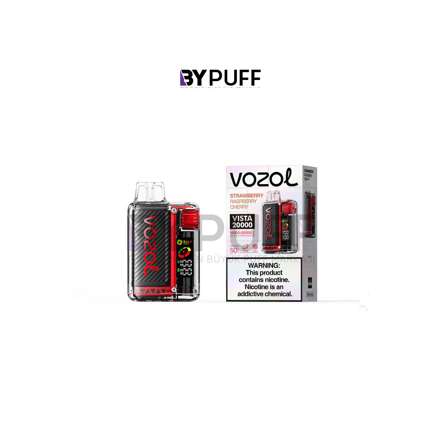 Vozol Vista 20000 Strawberry Raspberry Cherry